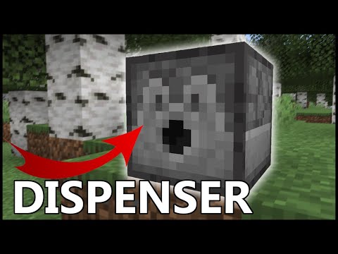 How To Use A DISPENSER IN Minecraft