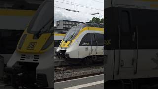 Heilbronn Hauptbahnhof Übersicht vom Bahnsteig Talent 2 MEX warten auf RE8 am Mittwoch #frankenbahn