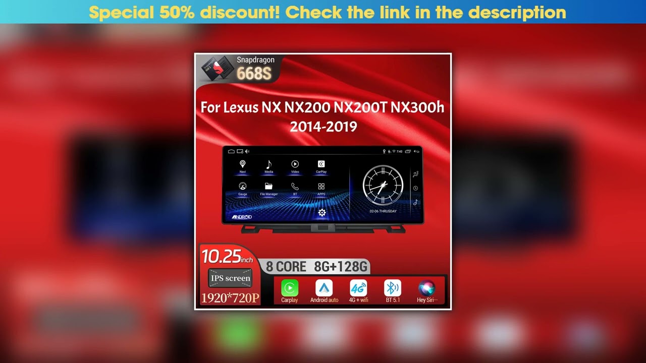 Best Seller 10.25inch For Lexus NX NX200 NX200T NX300h 2014-2019 Android 14 Car Radio Multimedia Wi