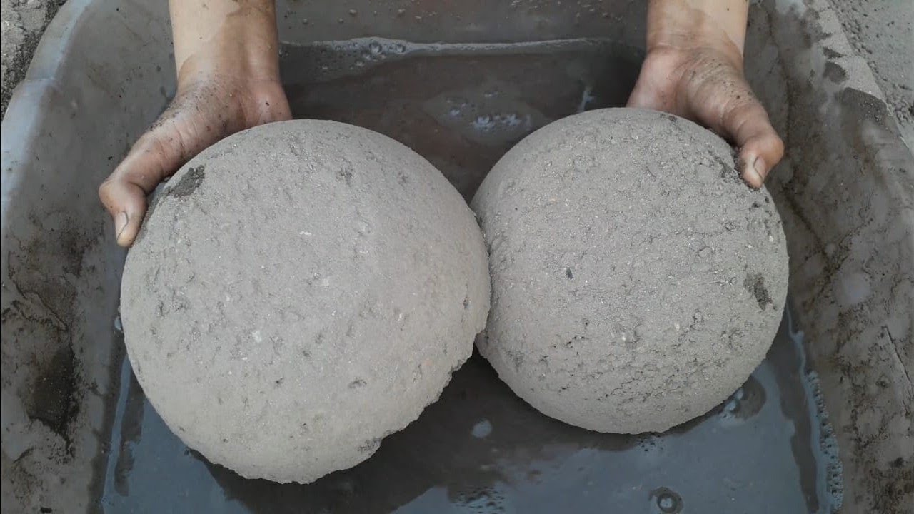 Crunchy gritty sand cement bowl's+chunks floor dry Crumbling &tub dry water Crumbling asmr mini 💧💦♥️