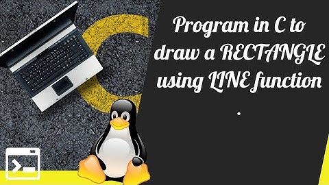 How to draw a rectangle using line function in c graphics | rectangle in c graphics | compt graphics
