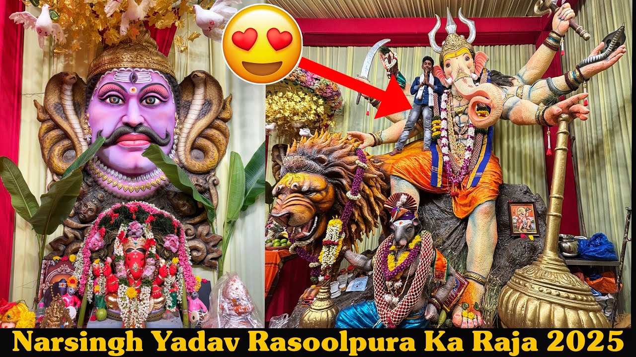Rasoolpura Ka Raja 2025 | Narsingh Yadav Anna Ganpati 2025 | Mumbai Famous Murtikar Arun Datte Dada