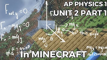 Forces and Laws of Motion in Minecraft | AP Physics 1 Unit 2