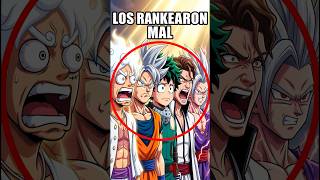Como de fuertes serían los protas de otros animes metidos en la escala de Naruto?