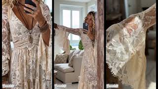 🌾 Wearable Art: Zooming into the Flared Lace Boho Dream screenshot 3