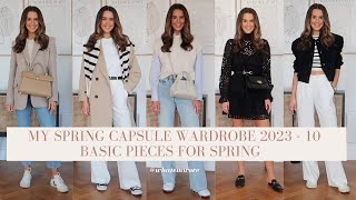 MY SPRING CAPSULE WARDROBE 2023  10 BASICS FOR SPRING | WHATEMWORE