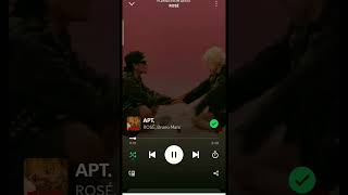 most streamed song from Rosie by rosé top 5 Spotify #rosé #apt #blackpink #brunomars #kpop&fictions