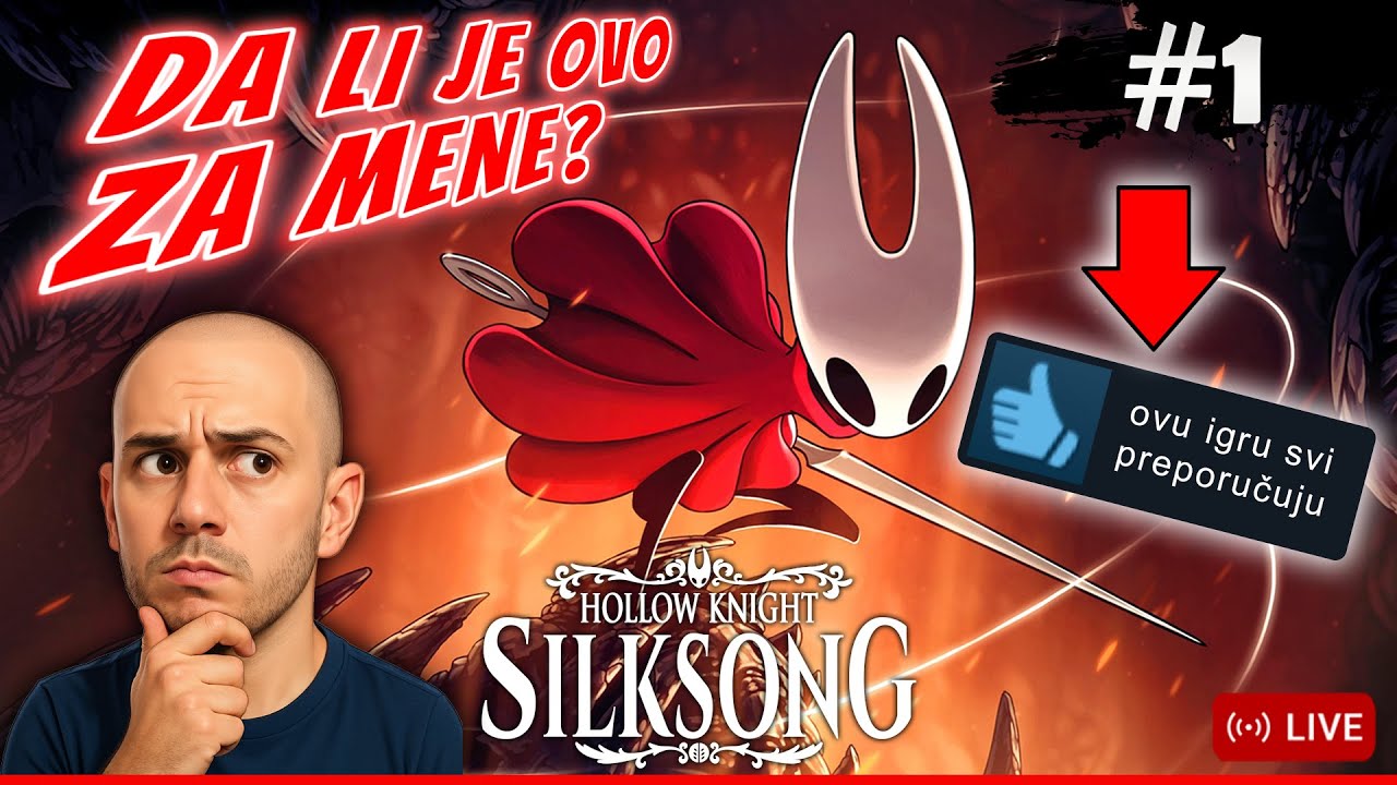 IGRAM OVAKO NEŠTO PRVI PUT!🔴 Hollow Knight: Silksong - PREVODIMO PRIČU 🔴 Gameplay 2K - Ultra 1. Deo