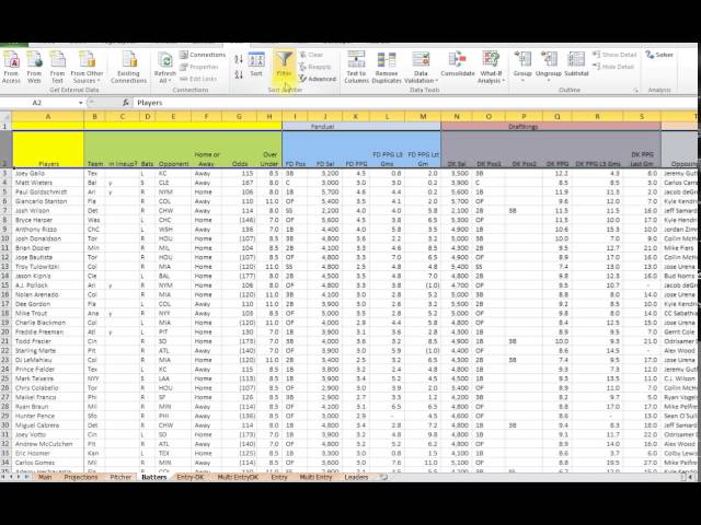 How to use the Stats page from my daily fantasy baseball spreadsheet tool - YouTube how-to-use-the-stats-page-from-my-daily-fantasy-baseball-spreadsheet-tool-youtube