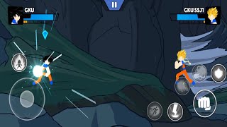Stick Fighter: Legendary Dragon Battle - Guko Vs Guko SSJ1 #androidgameplay #ios screenshot 5