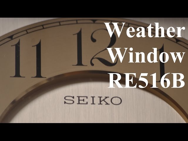SEIKO WeatherWindow RE516B - YouTube