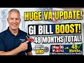 VA CONFIRMED: 48-Month GI Bill Expansion! (2 Million Veterans Impacted)