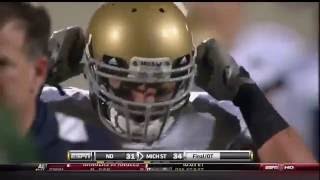 2010 Notre Dame at MSU Little Giants fake field goal called by George Blaha