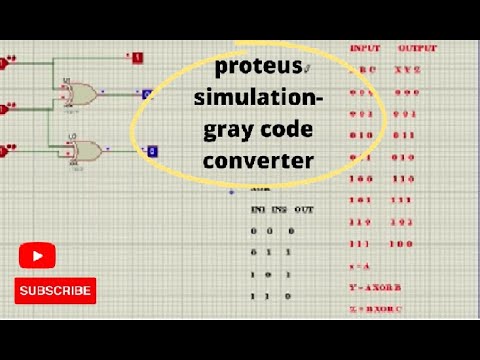 Proteus simulation-grey code convertor
