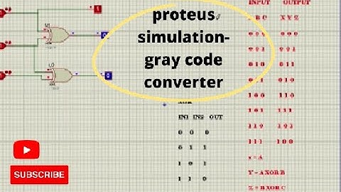 Proteus simulation-grey code convertor