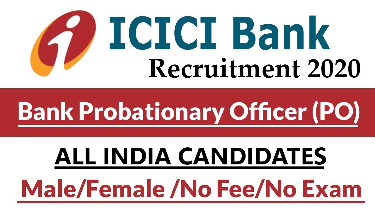 ICICI Bank PO Recruitment 2020 Online Apply| How to Apply ICICI Bank PO Recruitment 2020