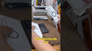 Samsung fold7 cover with front screen protector | Samsung fold 7 anti yello case