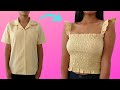 DIY TRANSFORMA tu BLUSA VIEJA / TRANSFORM your OLD BLOUSE