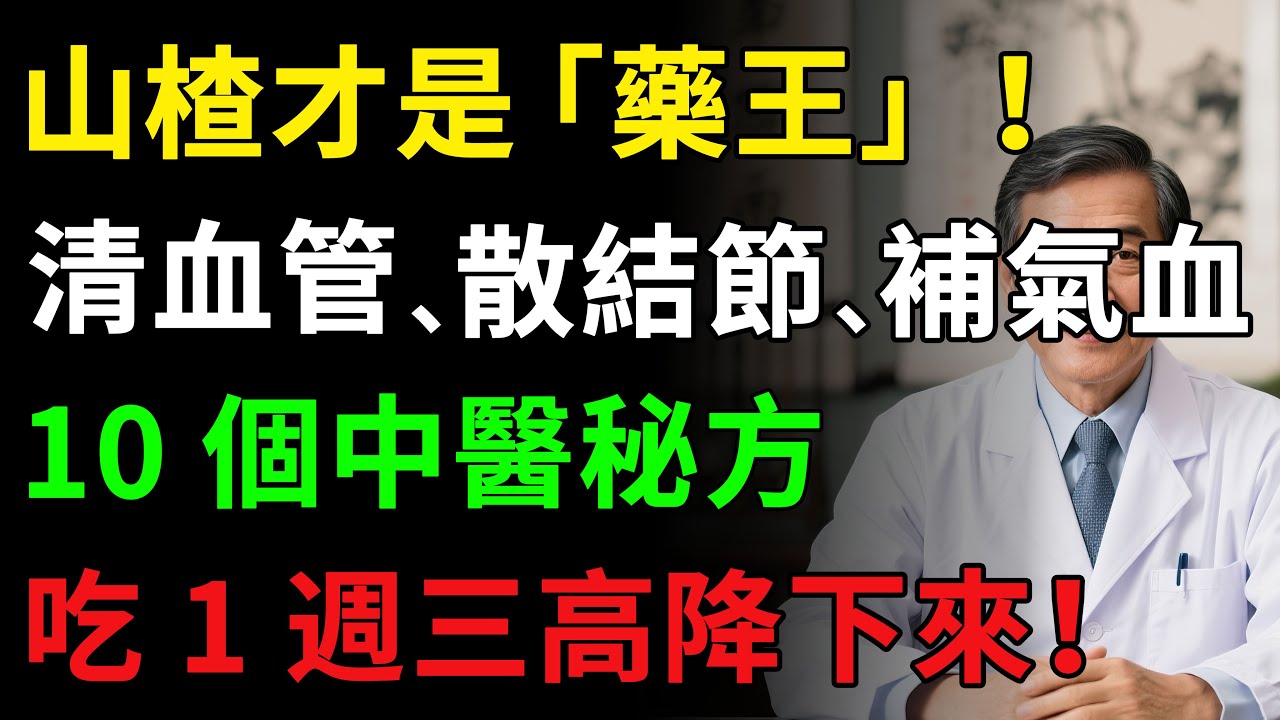山楂才是 「藥王」！清血管、散結節、補氣血，10 個中醫秘方，吃 1 週三高降下來！#健康知识 #健康飲食 #養老生活 #老年健康 #樂齡健康