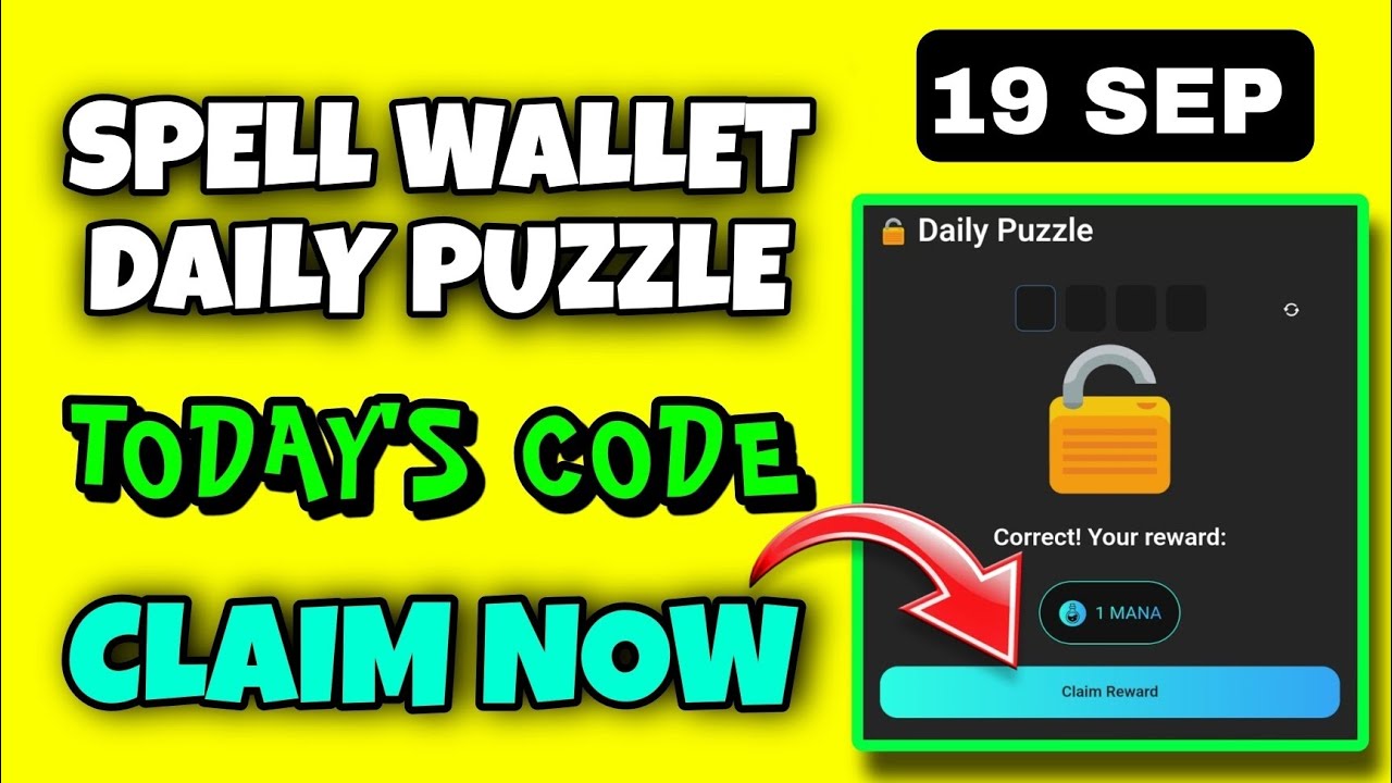 Spell Wallet Daily Puzzle Today 19 September | Spell Wallet Today Puzzle | Spell Wallet Secret Code
