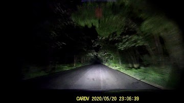 Accord 2006 - LED High Beam - Test On The Countryroad, 90 to 100 kph when possible