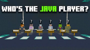 5 Bedrock Players vs 1 SECRET Java Player
