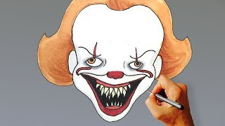 How to Draw Pennywise the Dancing Clown Jumpscare from It