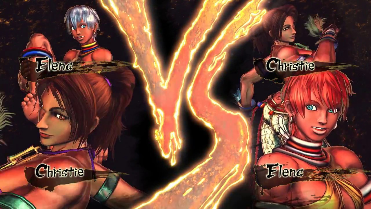 Tekken X Street Fighter Christie X Elena Vs Elena X Christie 60fps 