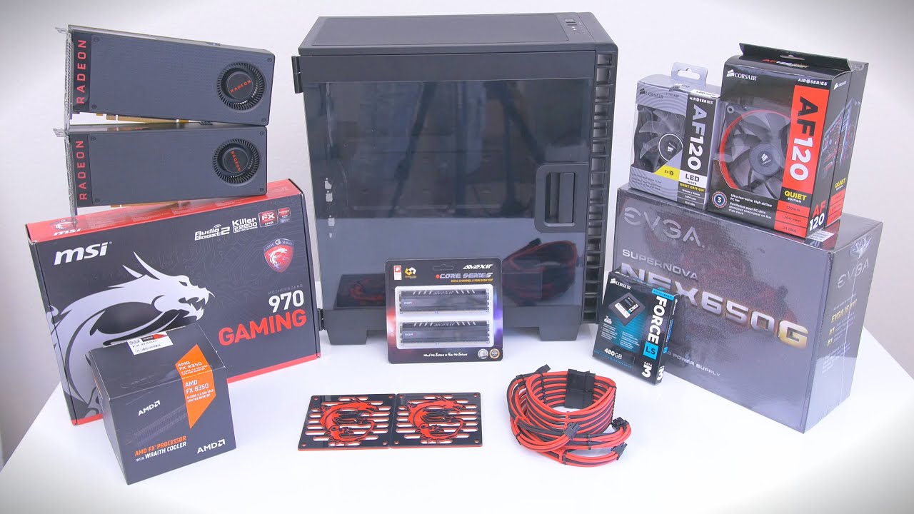 $1000 Gaming PC | Dual RX 480 - Time Lapse Build