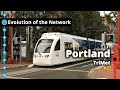 Portland's Light Rail & Commuter Rail Network Evolution