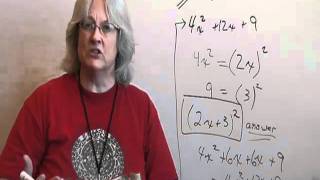 Section 9 3  Factoring Perfect Square Trinomials Part 2 of 2