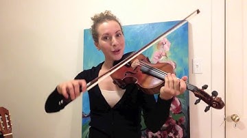 Minute Lessons - String Crossings on the violin (slurred)