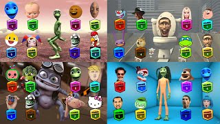 Find Correct Head. Dame Tu Cosita🎞Skibidi toilet🎞Crazy Frog🎞best editions