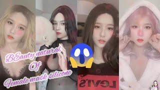 So look feminine like a real woman || female mask silicone showing her mask  ( compilation mix )
