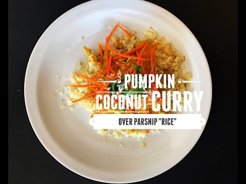 Pumpkin Curry over Parsnip Rice