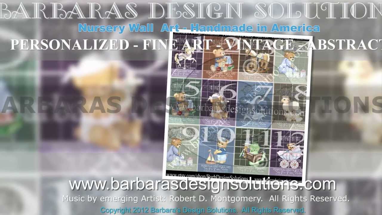 Personalized Nursery Wall Art - Baby Room - Handmade in America