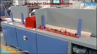 Pallet Deck Board Chamfer Machine, Pallet Chamfering Machine #chamfer #chamfering #woodpallet #Thoyu