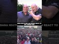 Dana White and Joe Rogan react to crazy UFC crowd
