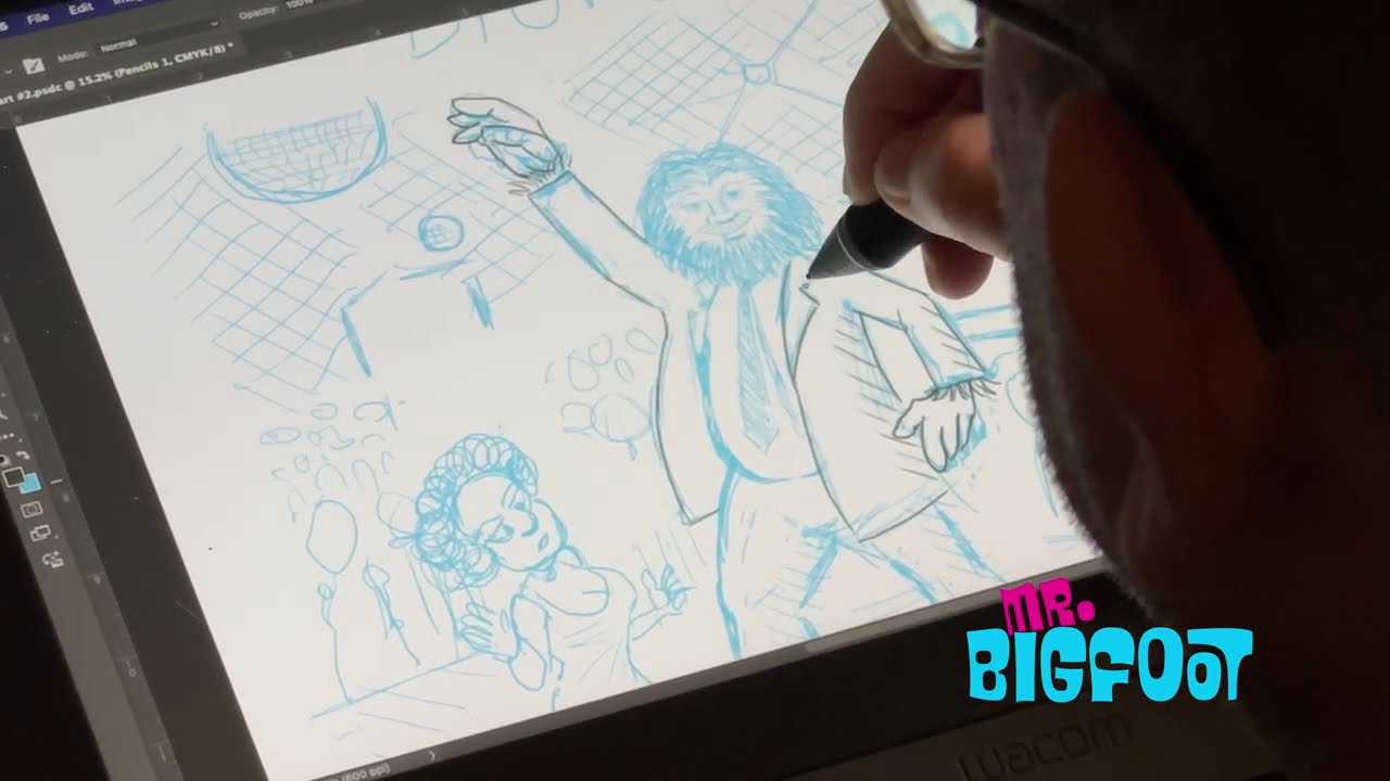 Pencilling Mr Bigfoot No.2