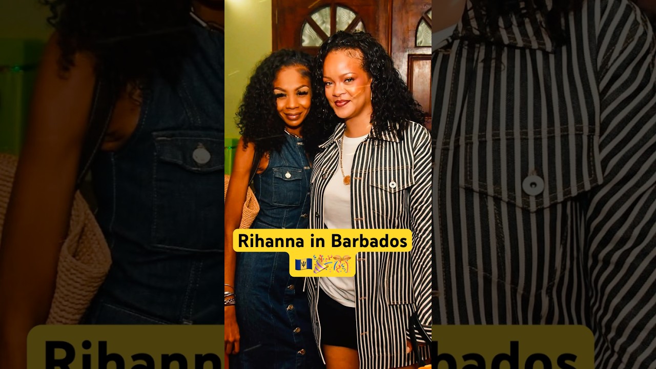 Рианна с детьми на семейной вечеринке по случаю дня рождения на Барбадосе прошлой ночью 🇧🇧🎉🎊 