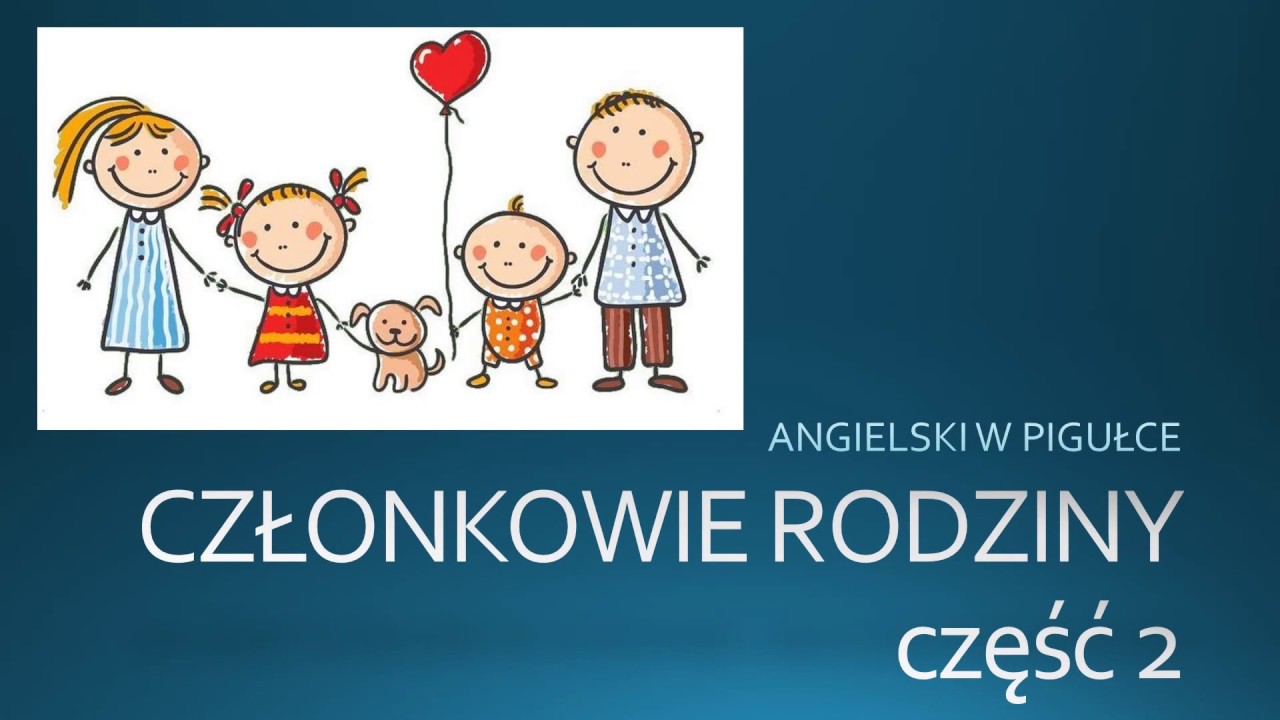 CZŁONKOWIE RODZINY część 2 angielski w pigułce - YouTube