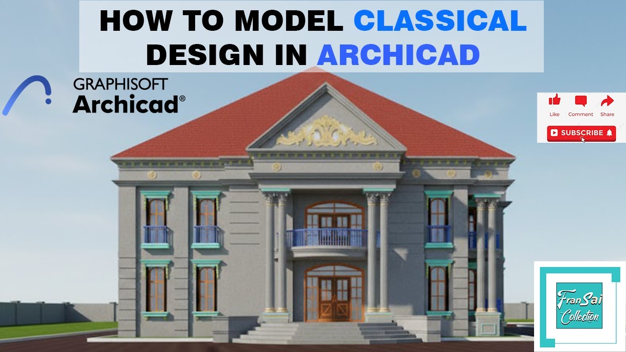 How to Model Classical Architecture in Archicad | Columns, Moldings & Details Tutorial