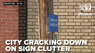 Weirton Enforces Ordinance To Clear Poles, Trees Of Unauthorized Signs