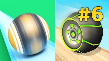 Sky rolling ball 3D VS Action ball | All Levels ( Part - 06 ) | Walkthrough | Android Gameplay |