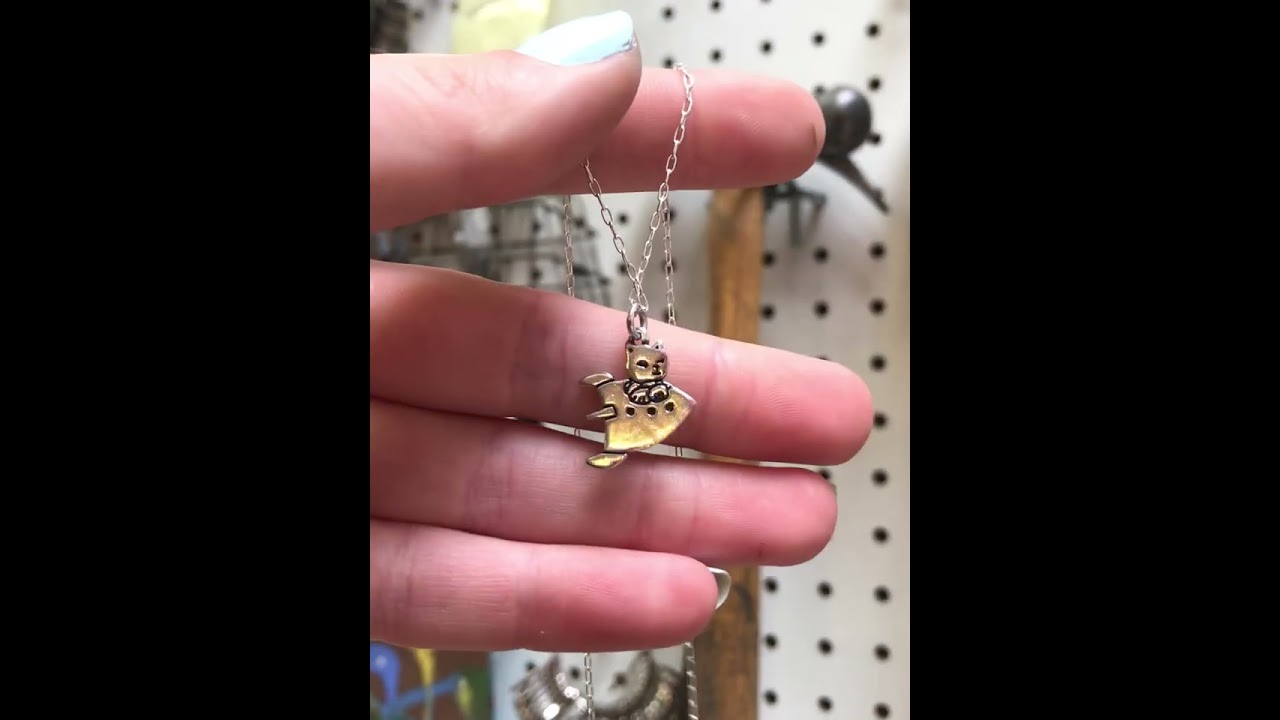 Sterling Silver Cat in A Rocket Charm 