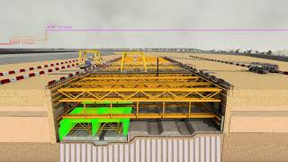 F4 Construction Sequence Full Cofferdam Excavation Cross Section A Pipe Pile Wall