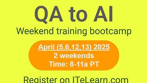 QA to AI. Day1 Apr-Bootcamp. Build a Py AI Agent for Testing