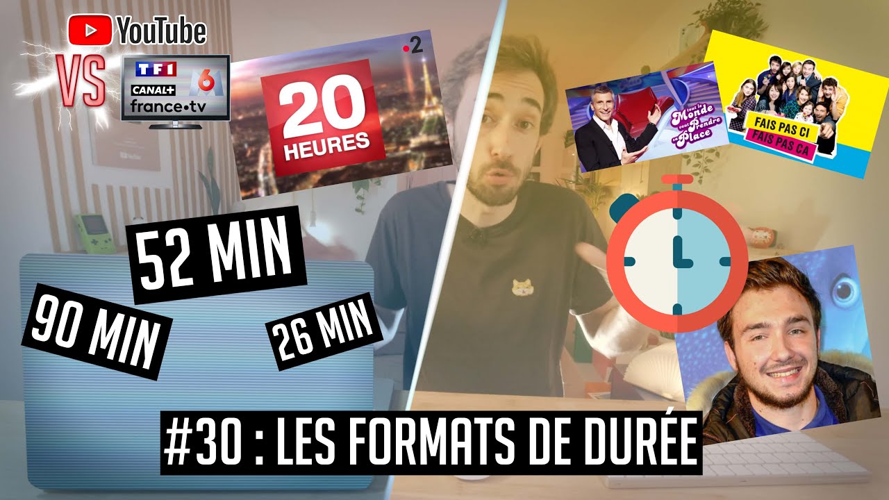 YouTube VS la télé : pourquoi les émissions ont toutes la même durée ?