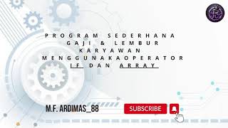 PROGRAM JAVA GAJI KARYAWAN IF DAN ARRAY