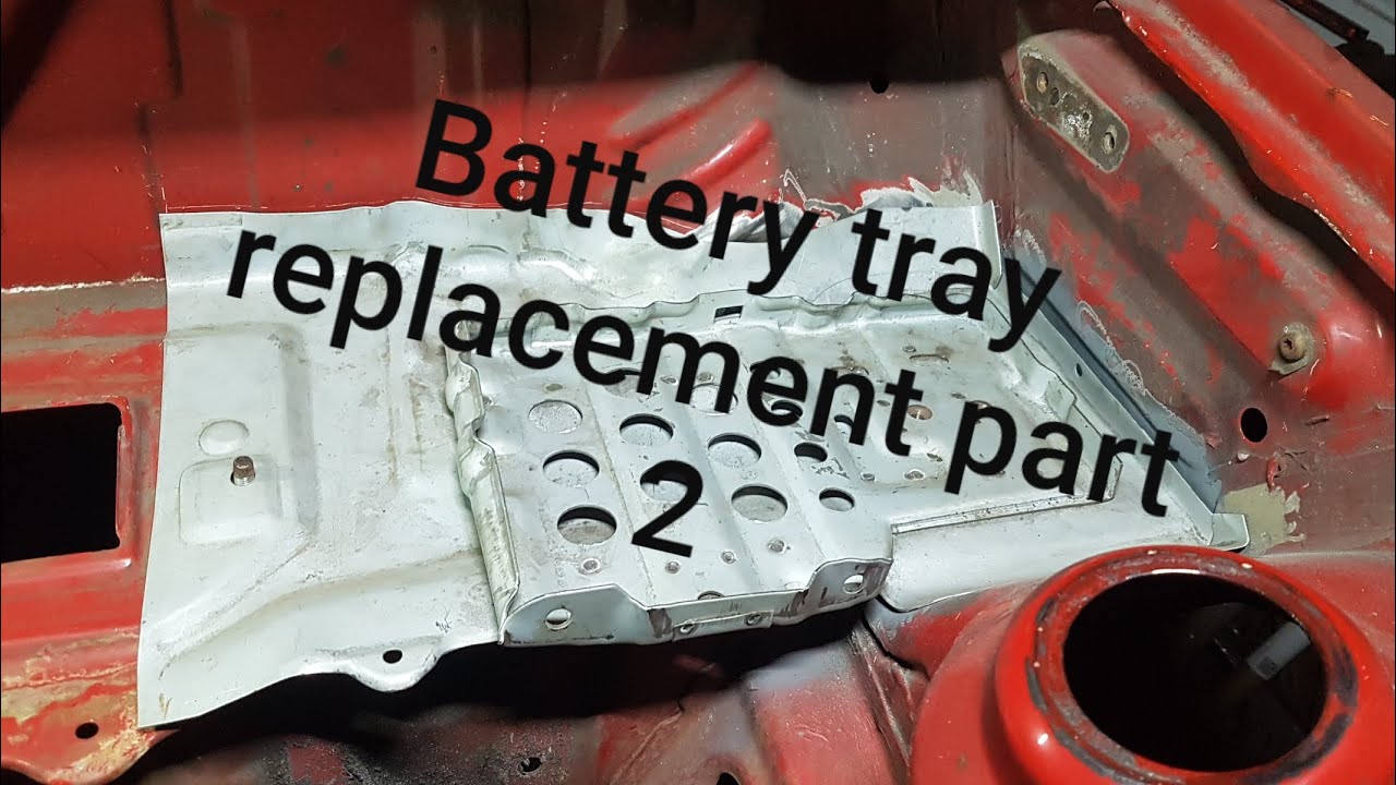 Ford escort xr3i cabriolet  restoration project Battery tray replacement Part 2 rs turbo xr3i escort